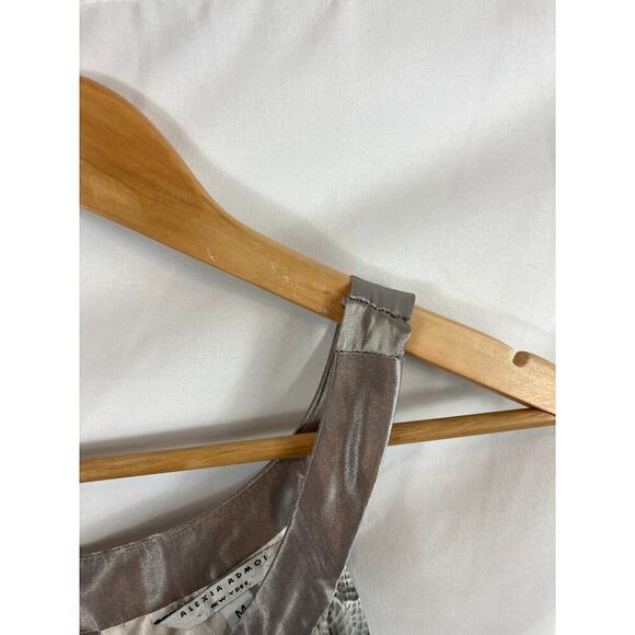 Alexia Admor Snakeskin print chiffon pelplum blouse size medium - Picture 3 of 5